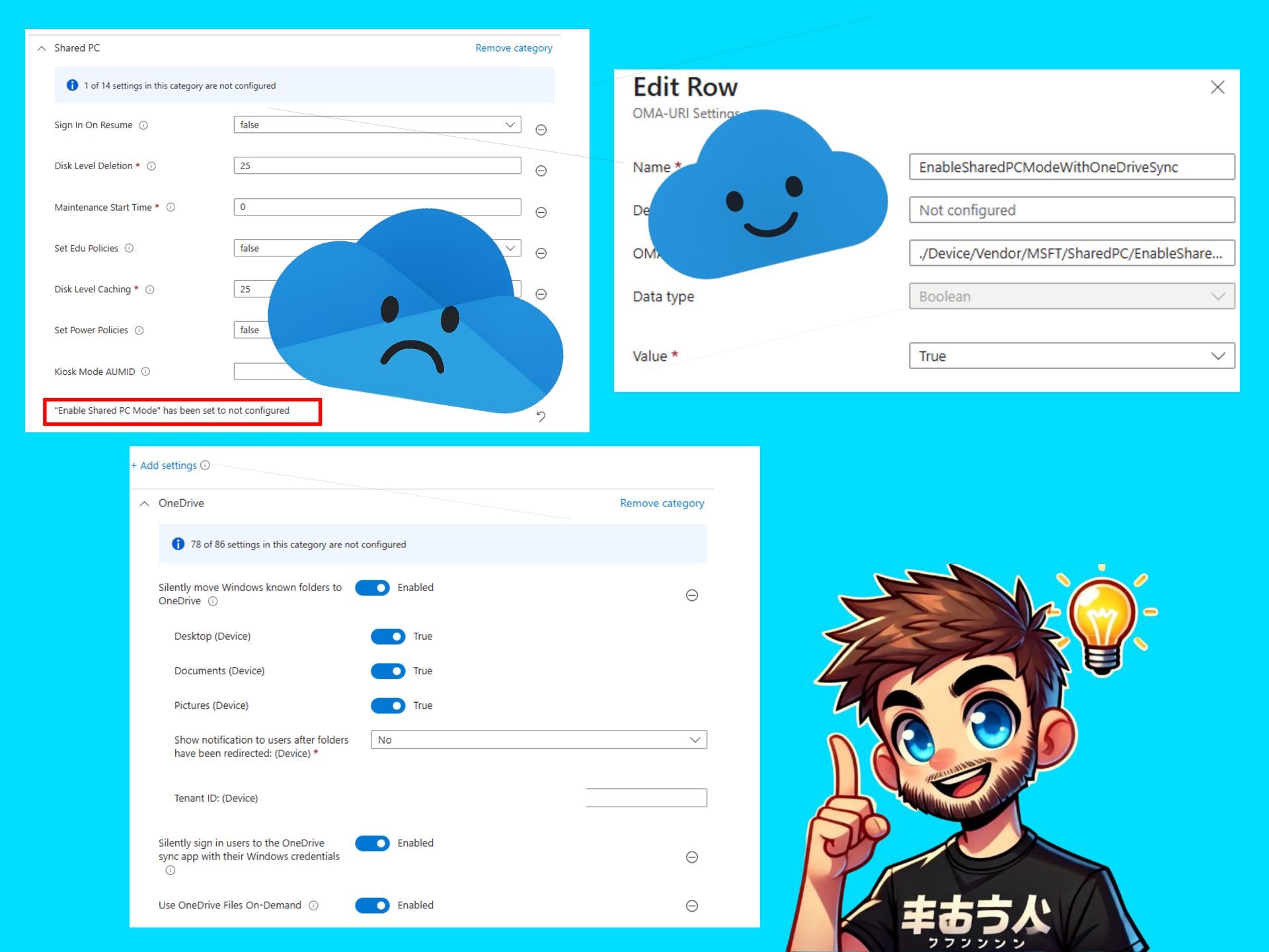 Shared PCs + OneDrive = ❤️