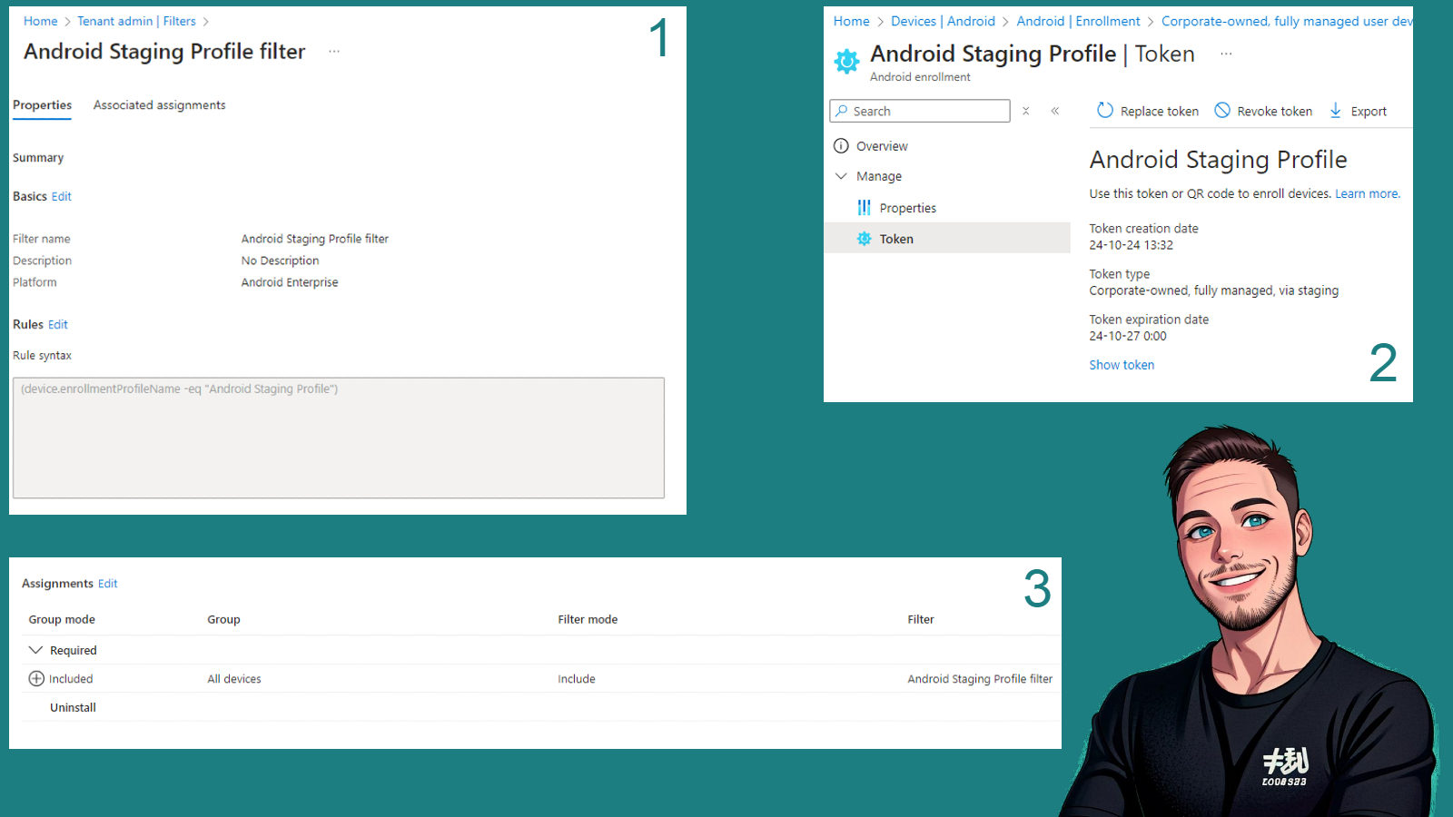 A quick look on Staging Profiles for Android in Intune
