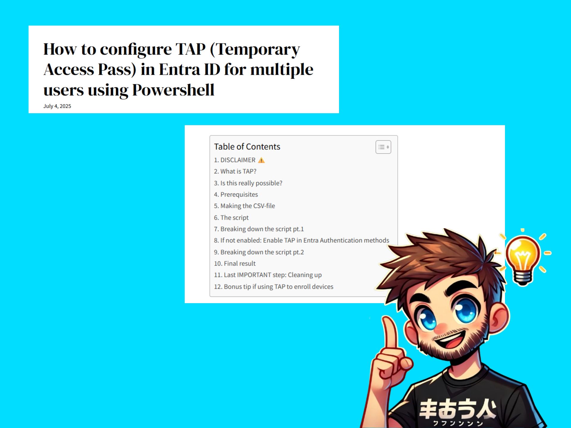 How to configure TAP (Temporary Access Pass) in Entra ID for multiple users using Powershell