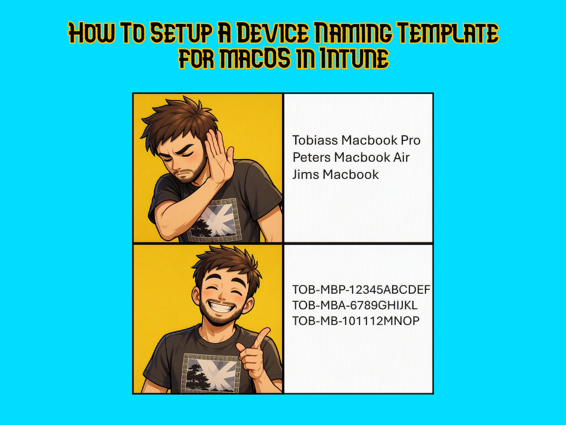 How To Setup a Device Naming Template for macOS in Intune
